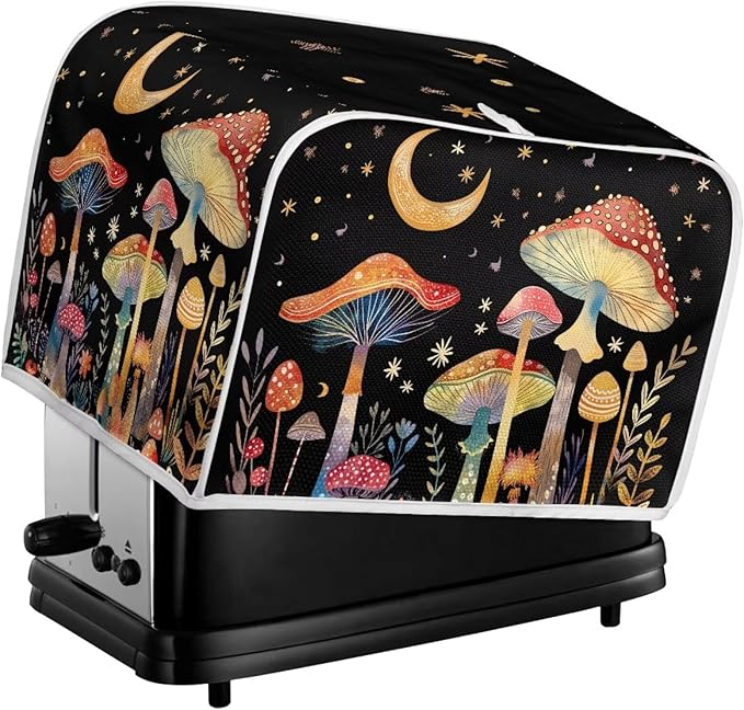 ZFRXIGN Mushroom Toaster Covers 2 Slice Toaster Dust Cover Moon Night Toaster - Image 5
