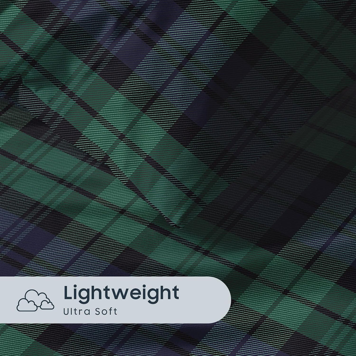 wake in cloud - plaid comforter set, scottish, package contents