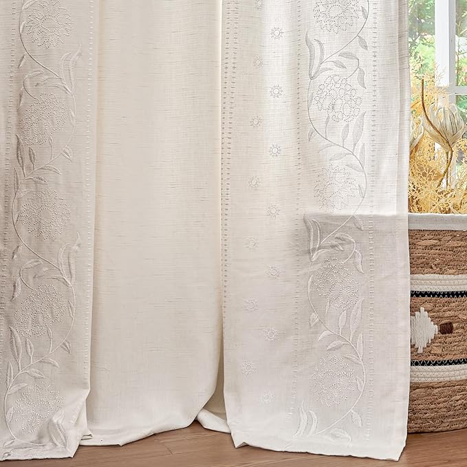 jinchan Winslow Lined Linen Curtains - Image 2