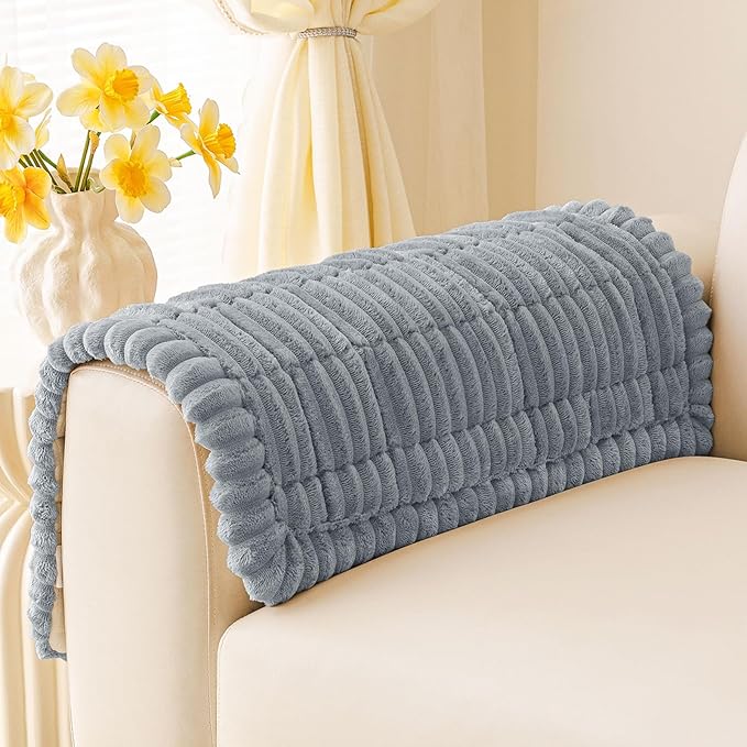 Smiry Couch Cover for Dogs Washable, Non Slip Fuzzy Pet Couch Covers for 3 by Smiry