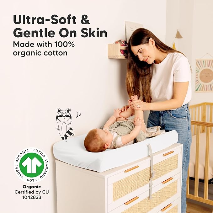 2-Pack Organic Changing Pad Covers - Image 3