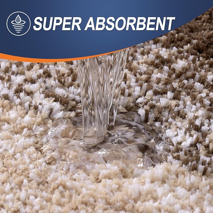 OLANLY Bathroom Rugs Mat 30x20, Extra Soft Absorbent Microfiber Bath Rugs - Image 3