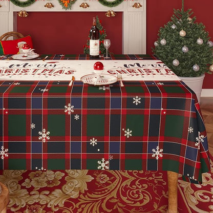 Christmas Rectangle Table Cloth, 100% Waterproof Tablecloth, Christmas by Unknown