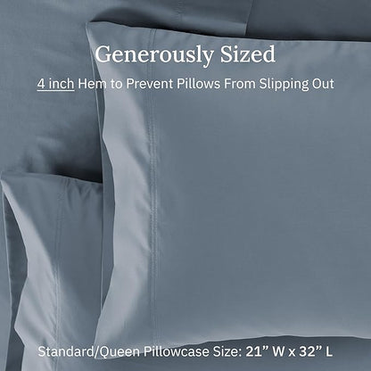 Luxuriously Soft Hotel Quality 600 Thread Count, 100% Cotton Set of 2 Cases - Image 4