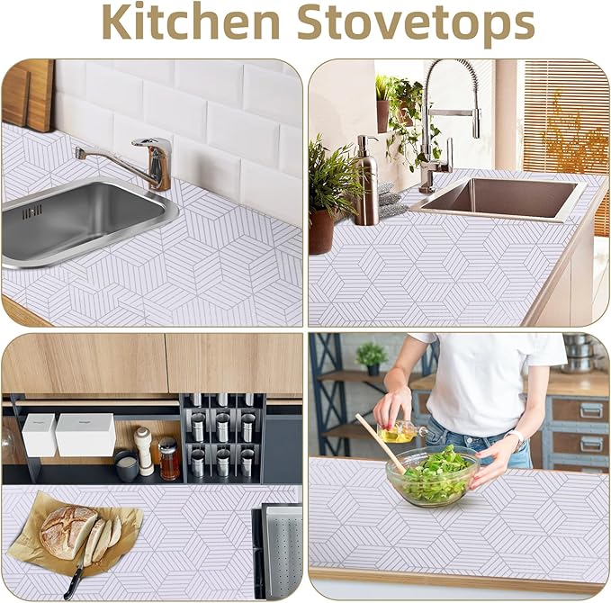 Shelf Liners for Kitchen Cabinets 24in x 30FT, Non Adhesive Cabinet Liner - Image 6
