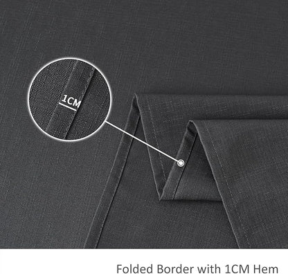 maxmill Faux Linen Texture Tablecloth Stain Resistant Waterproof, Wrinkle - Image 6