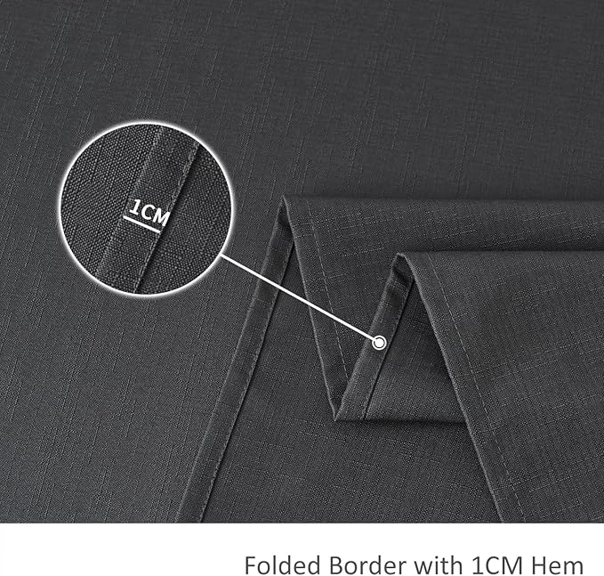 maxmill Slubby Texture Tablecloth Water Resistance Antiwrinkle Spillproof Soft - Image 6