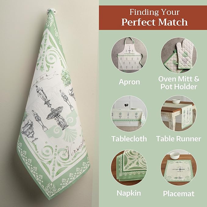 Maison d' Hermine Kitchen Towels Set of 2 100% Cotton 27.50" x 20" Reusable - Image 5