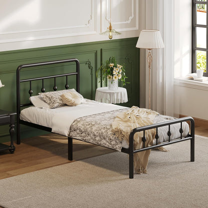 lutown-teen 12 inch twin bed frames with headboard, close-up detail