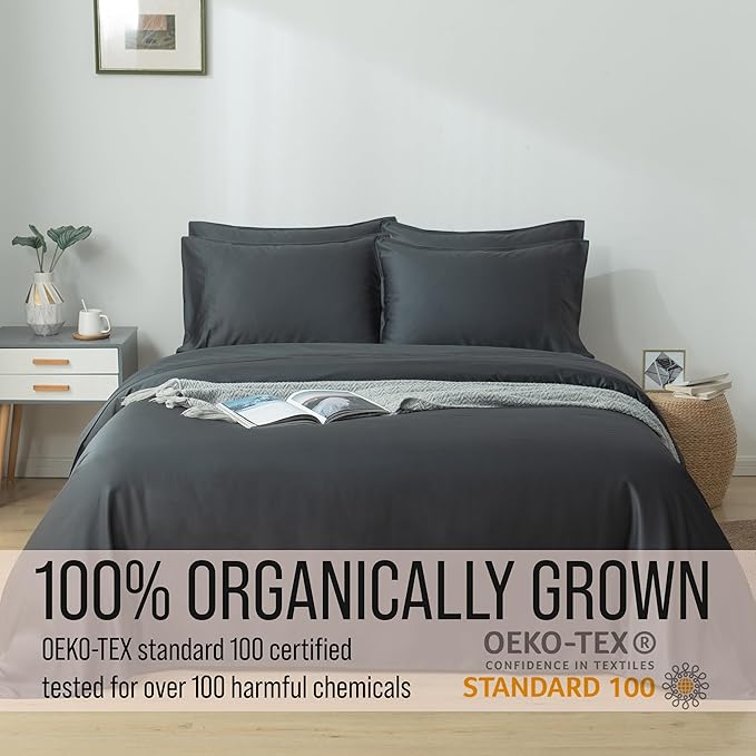 Bella Coterie 7 Piece Luxury Bamboo Viscose Split King Size Sheet Set | 2 - Image 5