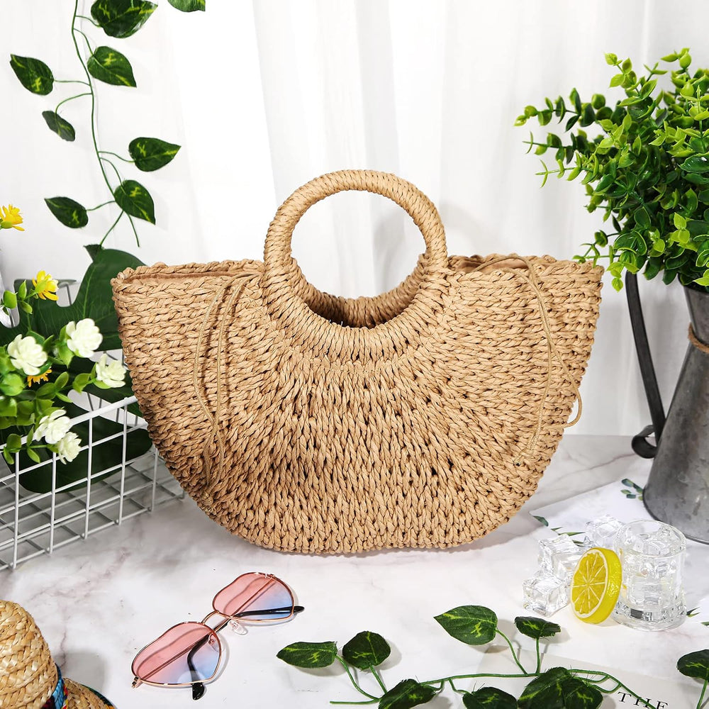 Mixweer 4 Pcs Straw Bags for Women