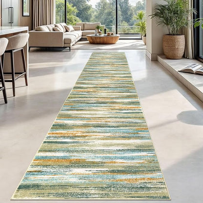 Modern Abstract Runner Rug 2.6x18 - Image 2