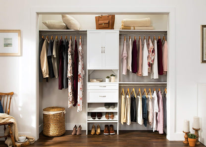 closetmaid suitesymphony wood closet organizer system, 25-inch starter, view 13