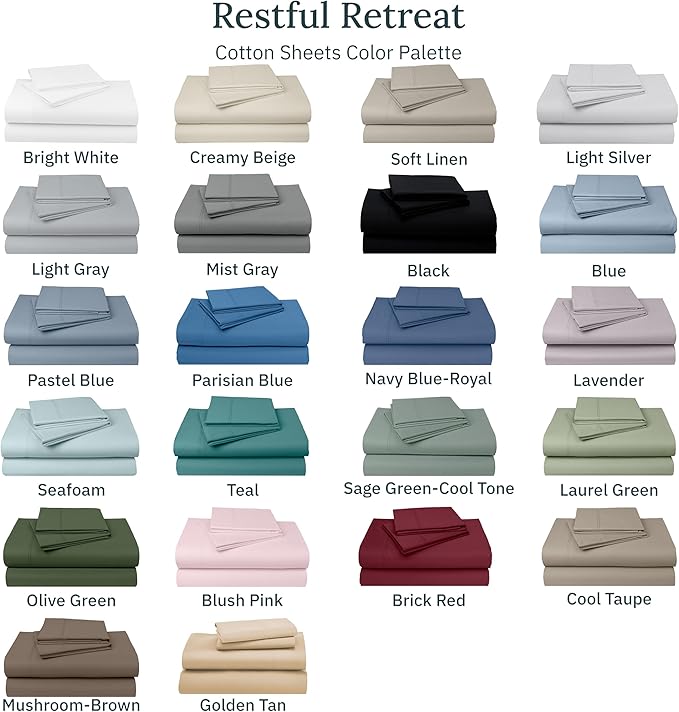 CALIFORNIA DESIGN DEN Luxuriously Soft Hotel Quality 600 Thread Count, 100% - Image 8