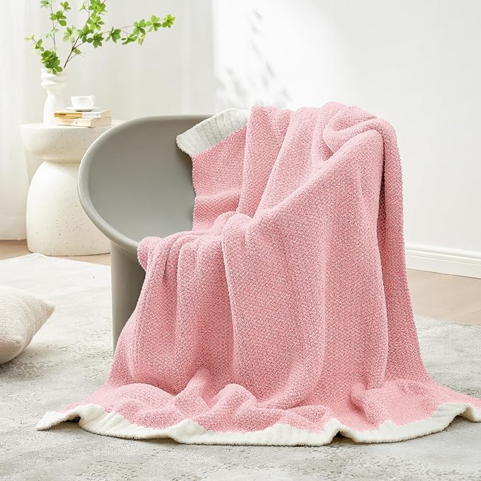 Snuggle Sac Buttery Pink Throw Blanket - Image 2