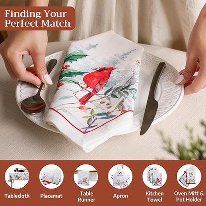 Maison d' Hermine Cloth Napkins Set of 4 100% Cotton - Image 4