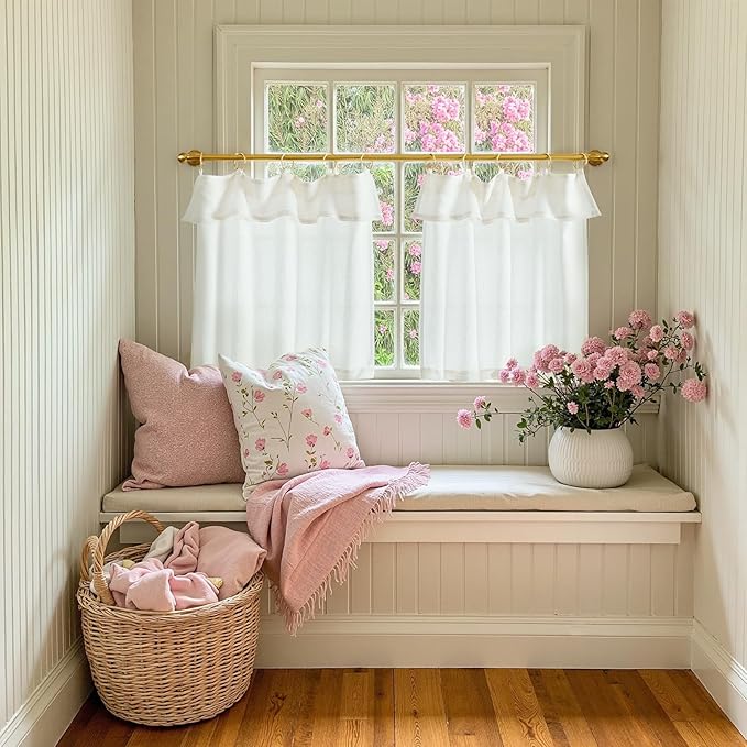 jinchan Linen Tier Curtains - Image 3