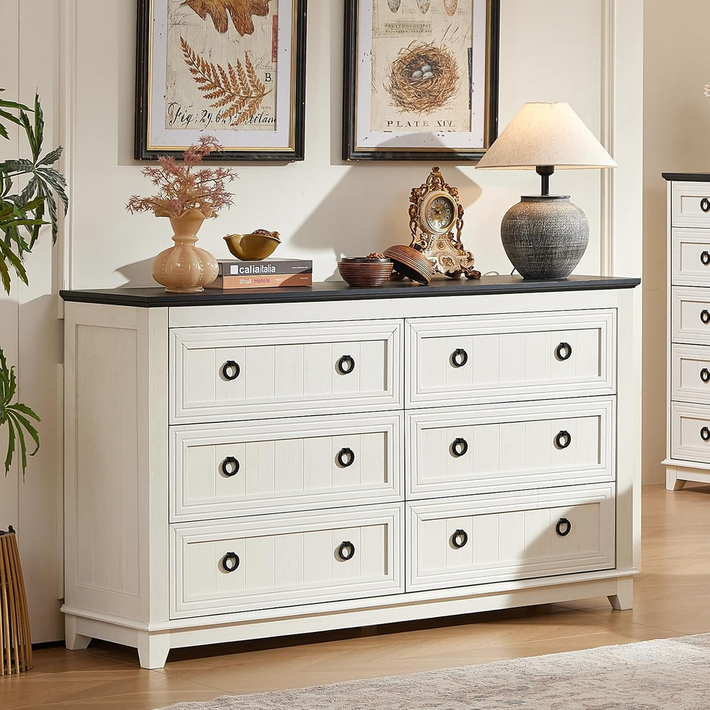 Joaxswe Farmhouse Dresser and Nightstand Sets 3 Piece, Blue