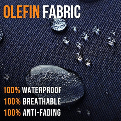 Outdoor Olefin Water-Resistant Deep Seat Cushion Set, Thickened Sofa Chair Pad - Image 7