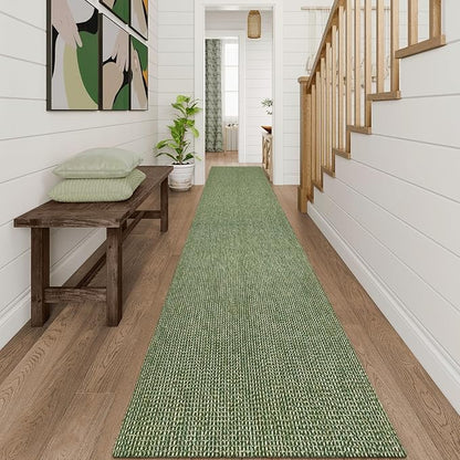 Uphome Kitchen Runner Rug, Low Pile Woven Cotton Modern Carpet Runners - Image 7