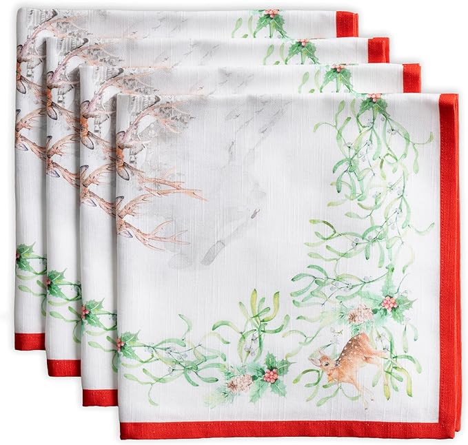 Maison d' Hermine Cloth Napkins Set of 4 100% Cotton by MaisondHermine