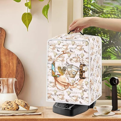 Mumeson Love Coffee Coffee Maker Covers Dust Resistant Home Kitchen Decor - Image 4