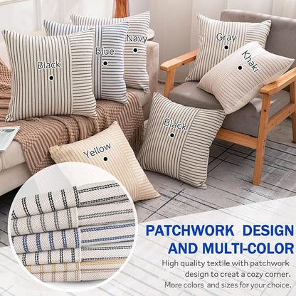 Farmhouse Pillow Covers 12x20, Modern Accent Lumbar Throw Pillow Covers Set of 2 - Image 6