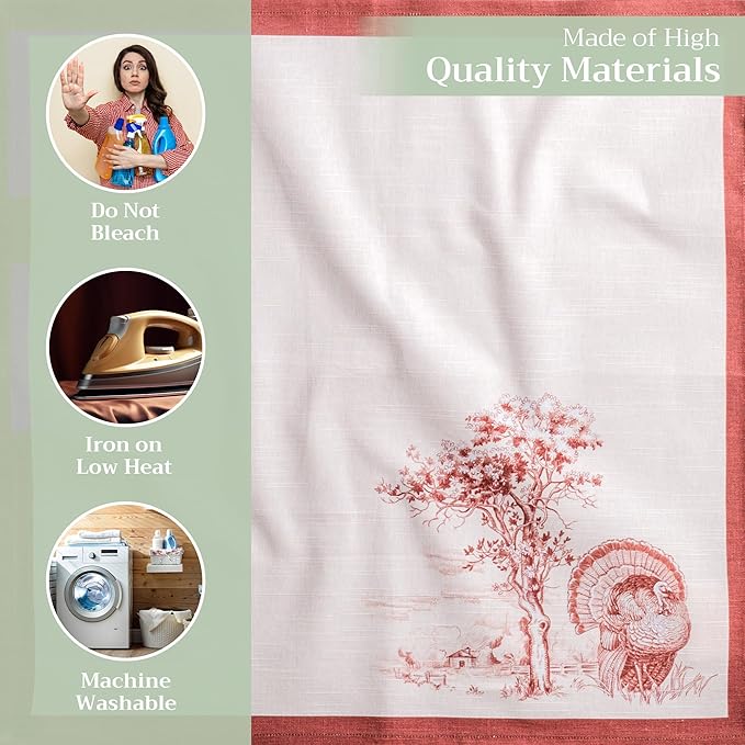Maison d' Hermine Cloth Napkins Set of 4 100% Cotton - Image 3