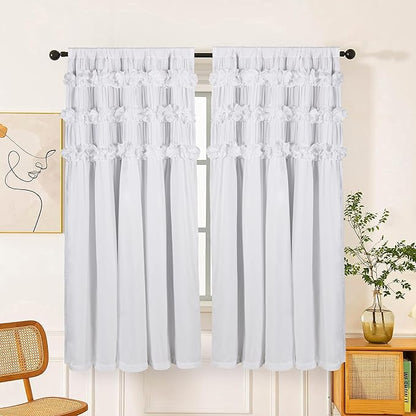 White Blackout Drapes by Homechoice+Decor