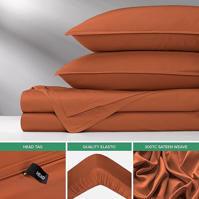 Pure Bamboo Queen Sheets, Genuine 100% Organic Viscose Derived from Bamboo Bed - Image 6