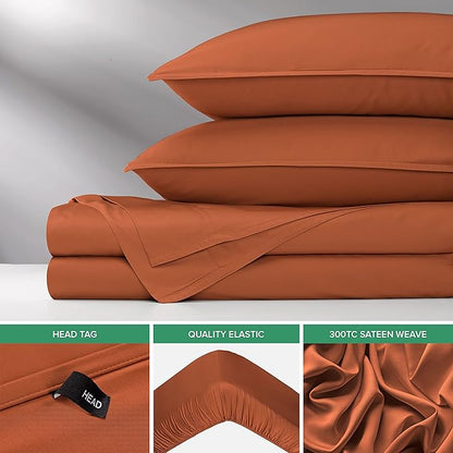 Pure Bamboo Queen Sheets, Genuine 100% Organic Viscose Derived from Bamboo Bed - Image 6