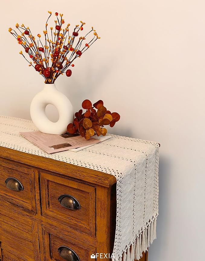 FEXIA Boho Macrame Table Runner - Image 6