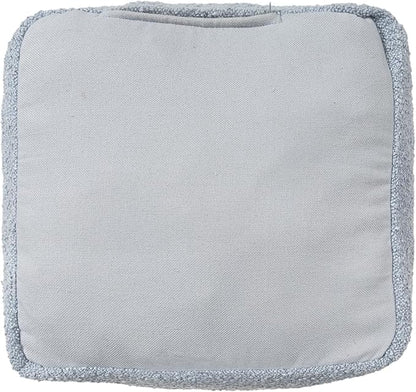 L. R. Resources, Inc. LR Home Handmade Contemporary Solid Boucle Square Indoor - Image 4