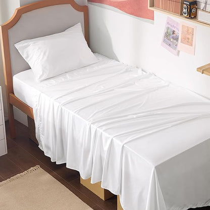 Bedsure Cooling Sheets Twin XL, Rayon Derived from Bamboo, Breathable & Soft by BEDSURE