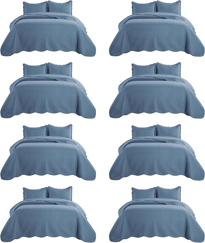 IR Imperial Rooms 8 Pack Quilt King Size Bedding by IRImperialRooms
