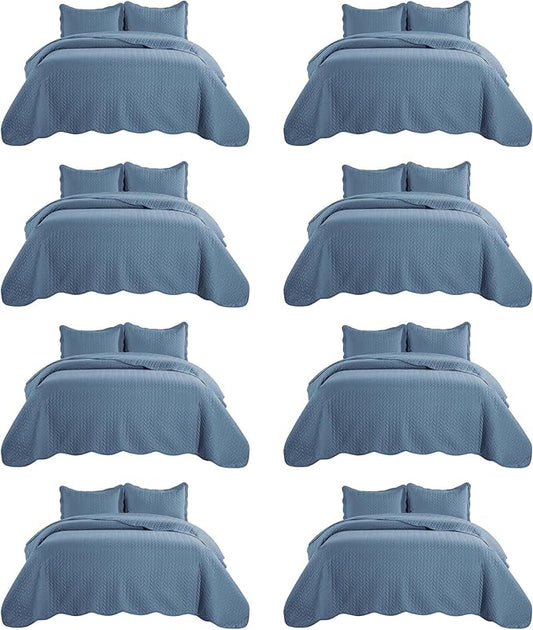 IR Imperial Rooms 8 Pack Quilt King Size Bedding by IRImperialRooms
