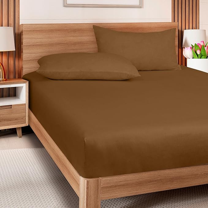 ROYALE LINENS 300 Thread Count 100% Long Staple Combed Cotton Fitted Sheet Twin - Image 6