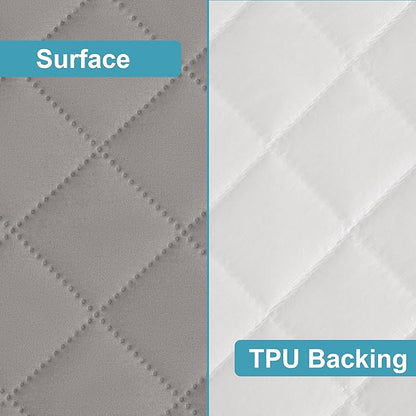 NTBAY 2 Pack Waterproof Mini Crib Mattress Protector, Quilted 24"x38" Fitted - Image 3