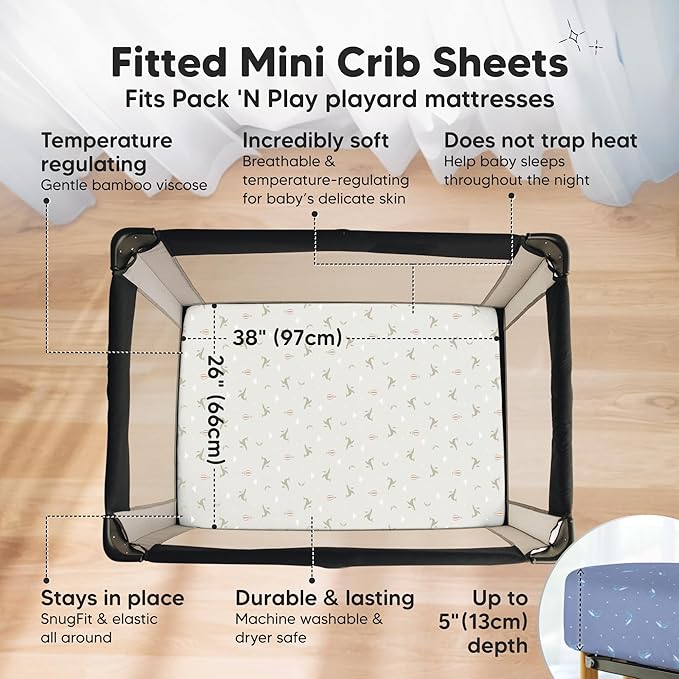 Pack and Play Sheets Fitted - Image 2