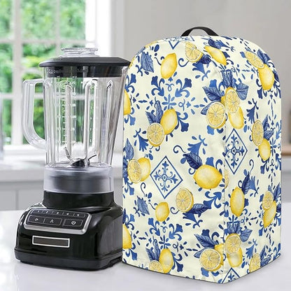 Lemon Flower Blender Dust Cover Stand Mixer or Coffee Maker Appliance Covers by Annejudy