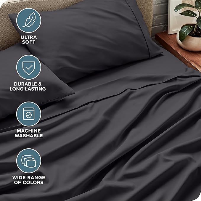 Bare Home Short Queen Sheet Set - Image 4
