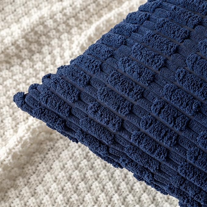 MIULEE Pack of 2 Corduroy Decorative Euro Sham Throw Pillow Covers 26x26 Inch - Image 5
