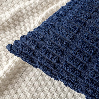MIULEE Pack of 2 Corduroy Decorative Euro Sham Throw Pillow Covers 26x26 Inch - Image 5