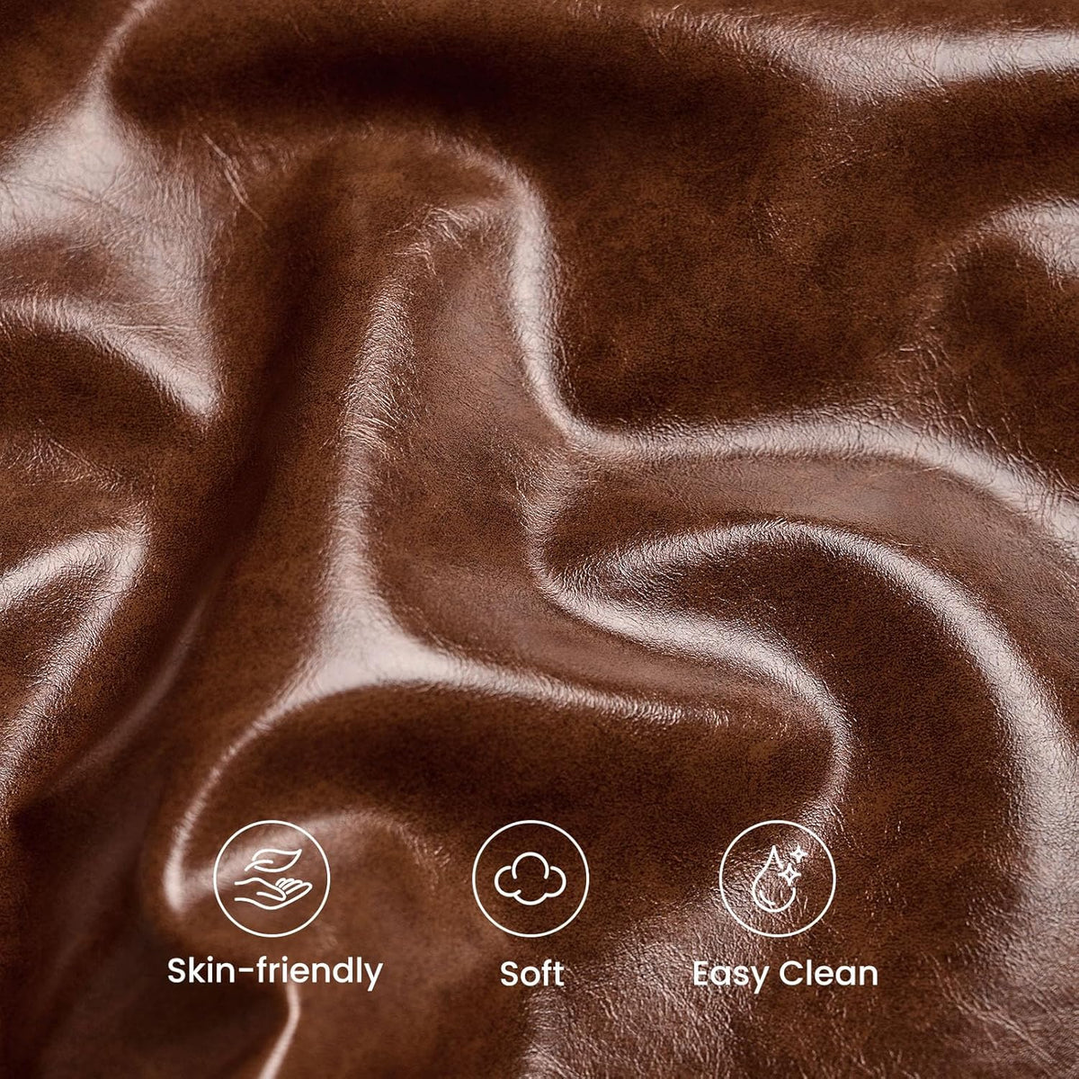 queen size 55" tall faux leather platform bed, package contents