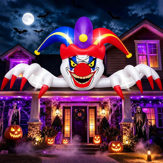 Kalolary 11FT Long Halloween Inflatables Clown Outdoor Decorations