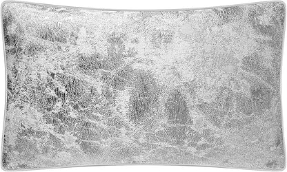 THE-TINOART Platinum Silver Metallic Pillow Case 12x20 by Unknown
