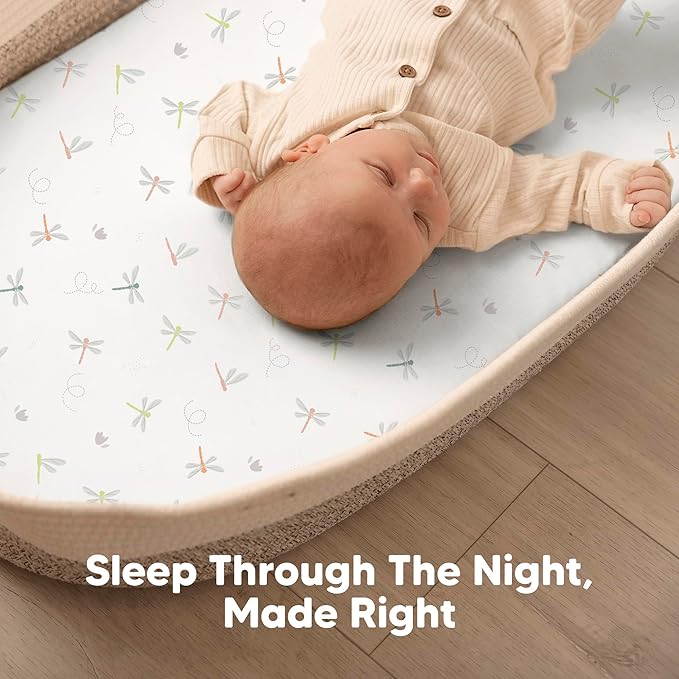2-Pack Baby Bassinet Sheets Girl, Boy - Image 6