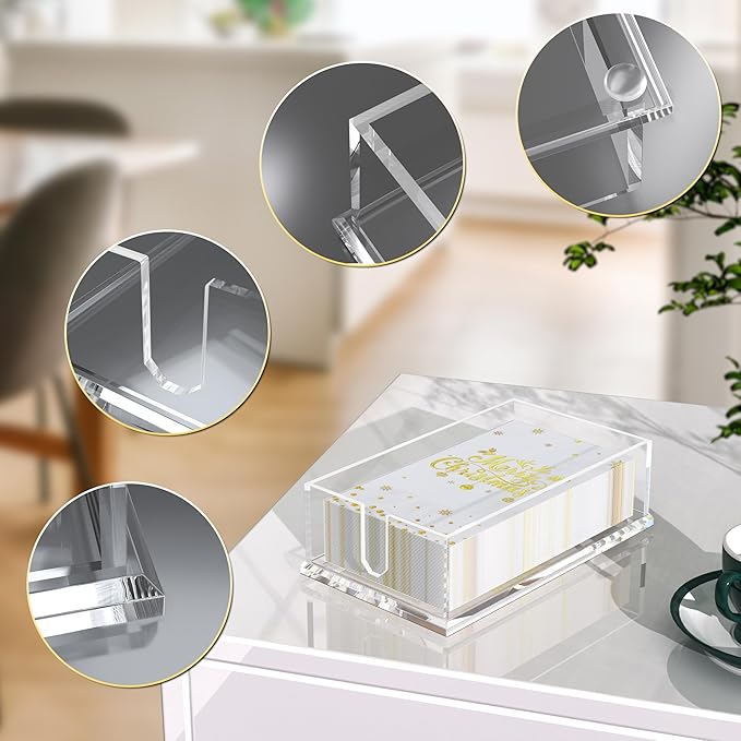 Napkin Holder for Table, Acrylic Guest Towel Holder for Bathroom, Buffet Napkin - Image 4