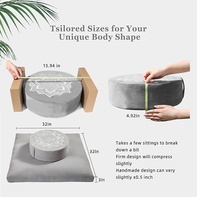 Meditation Zafu Cushion Set - Image 7