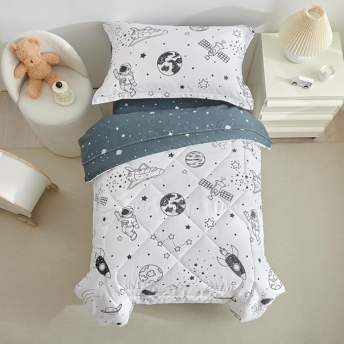 DuShow 4 Piece Toddler Bedding Set - Image 3
